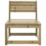 vidaXL Canapé de jardin bois de pin imprégné