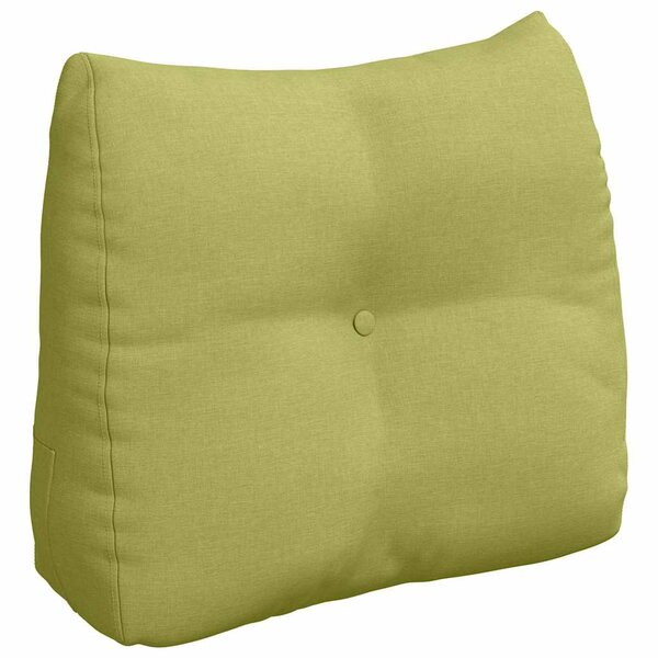 vidaXL Coussin de Dos Vert clair 60 x 24 x 50 cm tissu