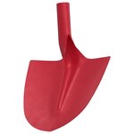 vidaXL Tête de pelle 4 Pièces Rouge 39 5 x 27 5 cm Acier enduit de poudre
