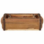 vidaXL Plateau 2 Pièces Marron 29 x 31 x 10 cm Bois Recyclé Solide