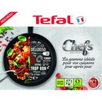 Tefal - g1221902 - chef effet pierre - poele wok - 28 cm