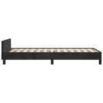 vidaXL Cadre de lit sans matelas noir 100x200 cm velours