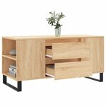 vidaXL Table basse chêne sonoma 102x44 5x50 cm bois d'ingénierie