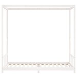 vidaXL Cadre de lit pour enfants blanc 90x200 cm bois de pin massif
