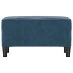 vidaXL Banc Bleu 70x35x41 cm Velours