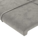 vidaXL Cadre de lit avec tête de lit Gris clair 120x200 cm