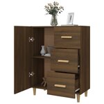 vidaXL Buffet chêne marron 69 5x34x90 cm bois d'ingénierie