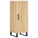 vidaXL Buffet Chêne sonoma 34 5x34x90 cm Bois d'ingénierie