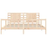 vidaXL Cadre de lit sans matelas 200x200 cm bois massif de pin