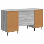 vidaXL Bureau Sonoma gris 142 5 x 50 x 75 cm Bois d'ingénierie