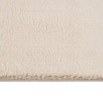 vidaXL Tapis shaggy doux lavable 160x230 cm Antidérapant Beige