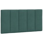 vidaXL Lit avec matelas vert foncé 100x200 cm velours