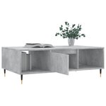 vidaXL Table basse gris béton 104x60x35 cm bois d'ingénierie