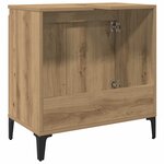 vidaXL Armoire d'évier chêne artisanal 58x33x60 cm bois d'ingénierie