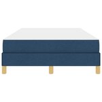 vidaXL Lit à ressorts avec matelas Bleu 120 x 190 cm tissu