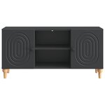 vidaXL Meuble TV Noir 102 x 34 5 x 50 cm Bois d'ingénierie