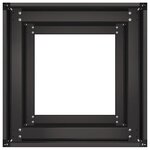 vidaXL Jardinière noir 40x40x80 cm acier laminé à froid