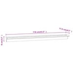 vidaXL Lame de cascade de piscine avec LED acier inoxydable 110 cm