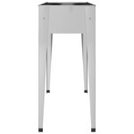 vidaXL Jardinière 100 5x40 5x90 cm Acier galvanisé