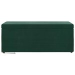 vidaXL Tabouret Vert foncé 101 x 41 x 40 cm Velours et Bois Composite