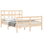 vidaXL Cadre de lit sans matelas 120x200 cm bois massif