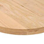 vidaXL Dessus de table 140x60x4 cm bois de chêne massif ovale
