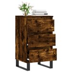 vidaXL Buffet chêne fumé 40x35x70 cm bois d'ingénierie