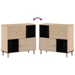 vidaXL Armoire latérale 80x33x75 cm bois massif de manguier