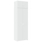 vidaXL Armoire de rangement blanc 70x42 5x225 cm bois d'ingénierie
