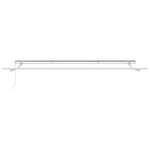 vidaXL Auvent Rétractable Blanc 400 × 300 cm Polyester et Aluminium