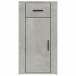 vidaXL Armoire de bureau Gris béton 40x49x75 cm Bois d'ingénierie