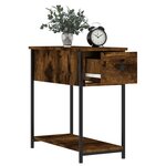 vidaXL Tables de chevet 2 Pièces chêne fumé 30x60x60 cm bois d'ingénierie