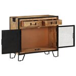 vidaXL Buffet 80x31x71 cm Bois de manguier massif brut