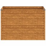 vidaXL Lit surélevé de jardin 100x50x69 cm acier corten