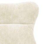 vidaXL fauteuil Crème 69 x 74 x 93 cm Velours