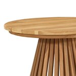 vidaXL Table de jardin d'appoint Marron 50 x 50 x 49 5 cm