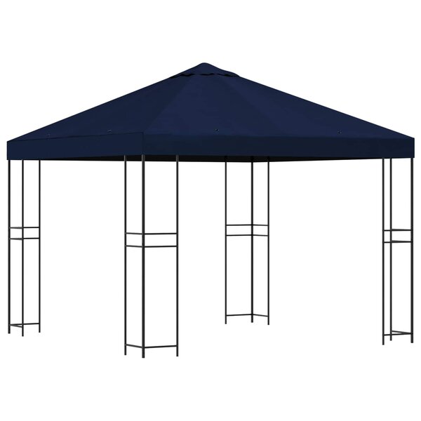 vidaXL Pavillon 3 x 3 m Bleu Polyester et Acier 190 gsm