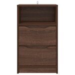 vidaXL Table de chevet Chêne brun 40 x 30 x 467 cm Bois d'ingénierie