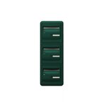 Bloc de 3 Boîtes aux lettres Corail · B3  Vert mousse