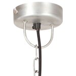vidaXL Lampe suspendue industrielle 25 W Argenté Rond 32 cm E27