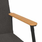 vidaXL fauteuil Gris foncé 59 x 75 x 78 cm