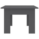 Vidaxl table basse gris 100 x 60 x 42 cm aggloméré