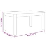 vidaXL Table basse 80x50x40 cm Bois massif de pin