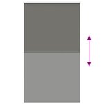 vidaXL Store enrouleur occultant largeur du tissu 126 6 cm polyester