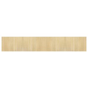vidaXL Tapis rectangulaire naturel clair 70x400 cm bambou