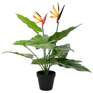 vidaXL Plante Strelitzia artificielle Vert 65 x 13 x 55 cm