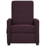 vidaXL Fauteuil de massage Violet Tissu