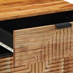 vidaXL Cabinet de chevet Marron 50 x 33 x 60 cm Bois d'acacia massif