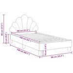 vidaXL Cadre de lit pour enfants avec tête de lit Vert Mer 80 x 160 cm