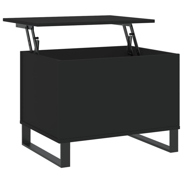 vidaXL Table basse Noir 60x44 5x45 cm Bois d'ingénierie